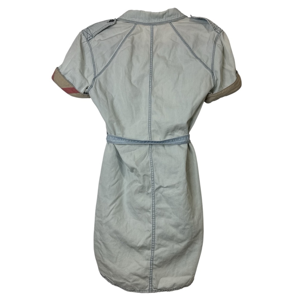 Burberry Brit Denim Shirt Dress Size 8 - Picture 2 of 5